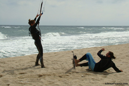 kitesurfing school lesson